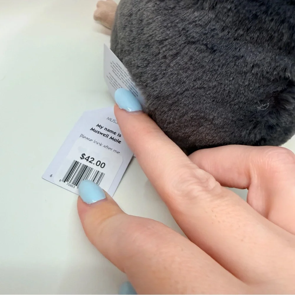 Jellycat muswell mole new with tags stuffed animal. Jellycat London - Picture 4 of 8